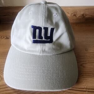 NY Giants Baseball Cap Adjustable Strap Beige NFL Fan Gear Headmost Never Worn K
